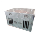 Caja de Diamond Plate Aluminum Double Dog con el compartimiento del almacenamiento
