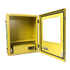 Gabinete alarmado soporte al aire libre amarillo del AED de la pared con el sistema de calefacción