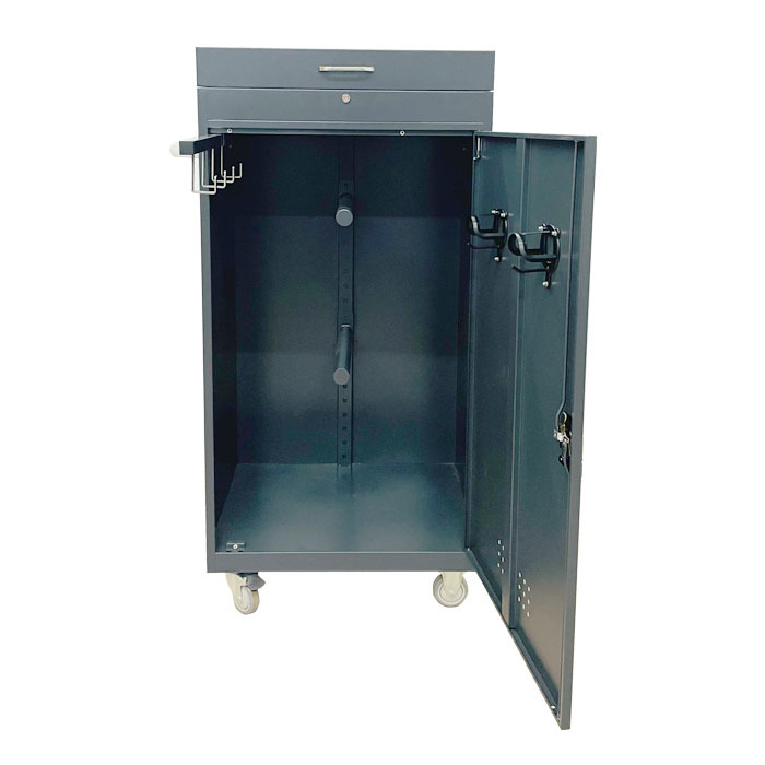 ODM de encargo de los productos de metal de la silla de montar del polvo de la caja del armario revestido de la tachuela