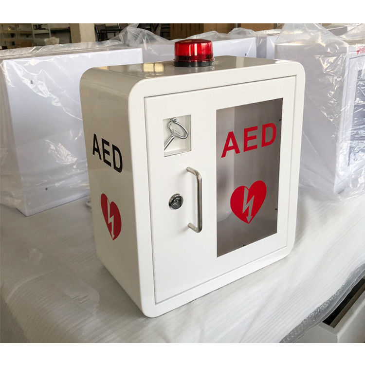 Uso interior del acero del AED de los gabinetes durables del Defibrillator con la esquina curvada