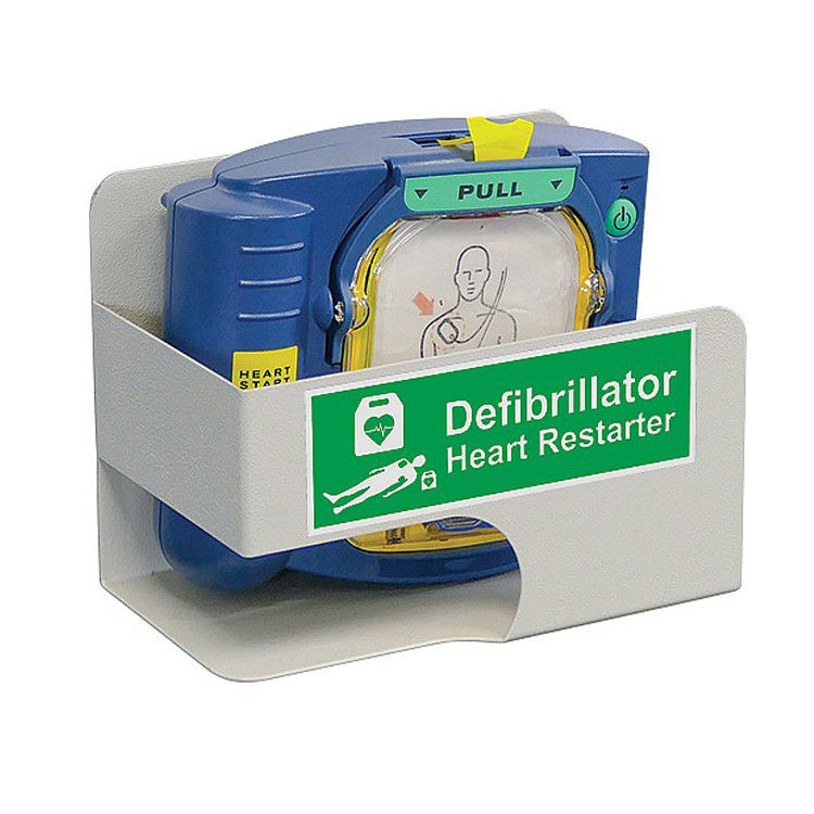Soporte de pared de acero en frío del AED, soporte de pared del Defibrillator del AED de la ayuda de la seguridad primero