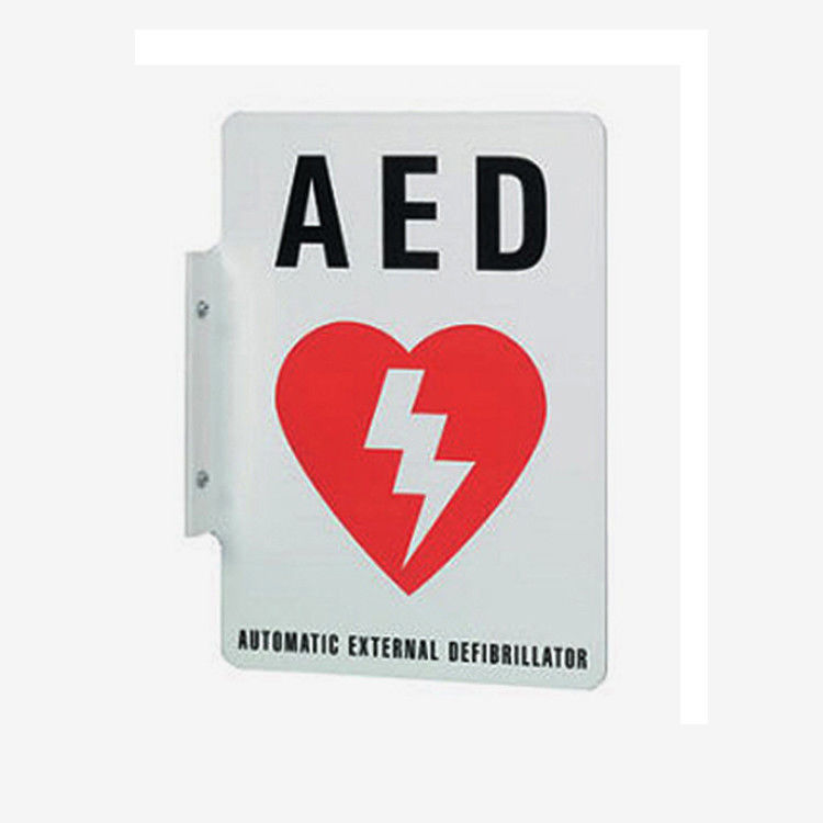 AED muestra plana de la pared de 2 de la manera marcada, muestra de 90 grados de AED 254x177m m