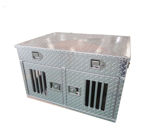 Caja de perro de aluminio resistente cómoda, jaulas de aluminio del perro para los UTEs