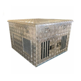 Las cajas de perro de aluminio de encargo para cogen el camión, cajas de perro de aluminio de caza