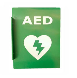 Manera montada en la pared del AED uno de la muestra del corazón/tipo bidireccional/de la forma de V disponible